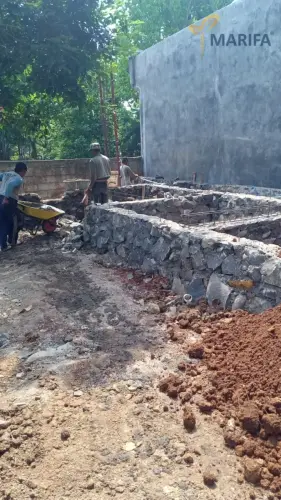 Jasa Kontruksi Bangunan Progress Pengerjaan Pondasi Bangunan Rumah 1 Lantai Lokasi Bogor 10